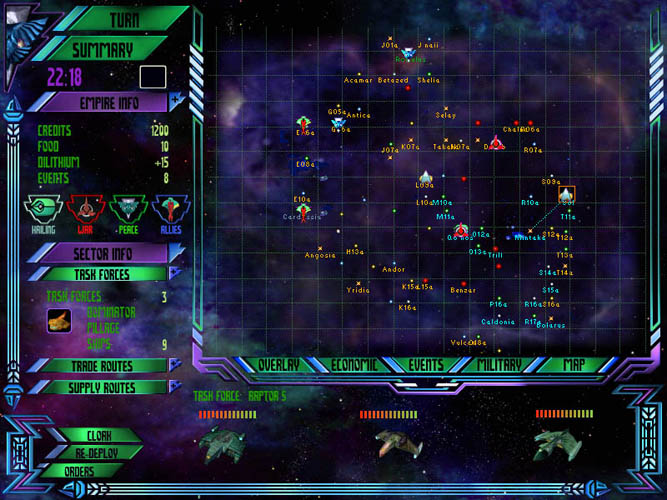 ST BOF: Romulan UI - Main Galaxy Screen